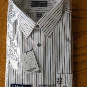 NEW Men's dress shirt striped size 16 1/2 32-33